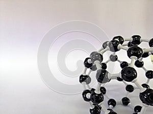 Molecular structure model of Buckminsterfullerence, photo